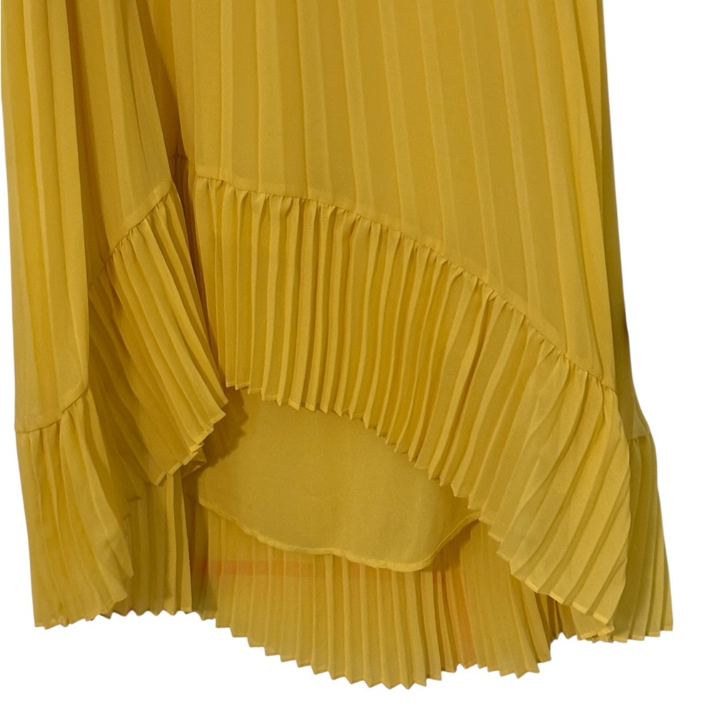 NWT | Women’s Madison A-Line Skirt | Vibrant Yellow | Pleats & Ruffle | Stunning - Picture 8 of 14